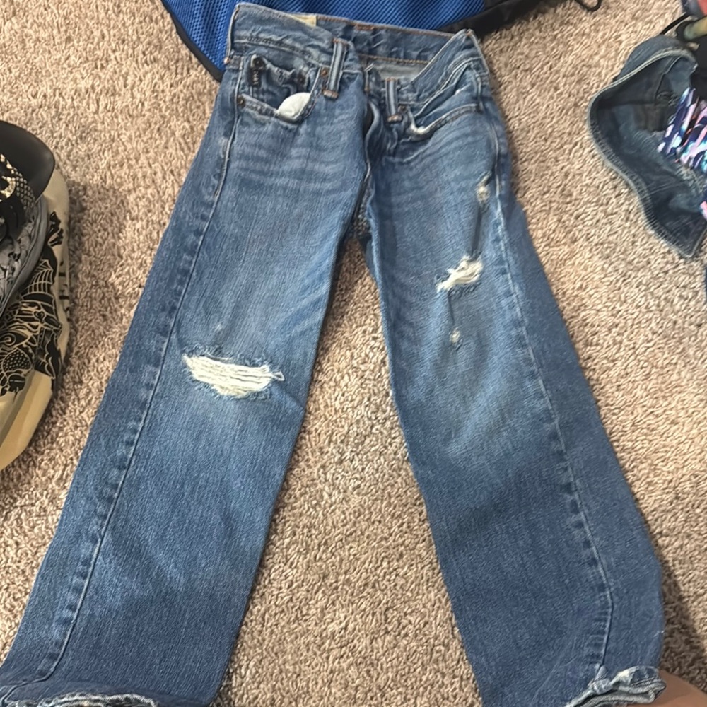 Abercrombie & Fitch distressed jeans